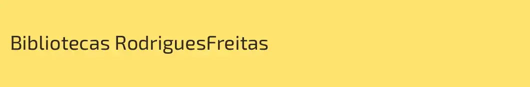 Bibliotecas RodriguesFreitas